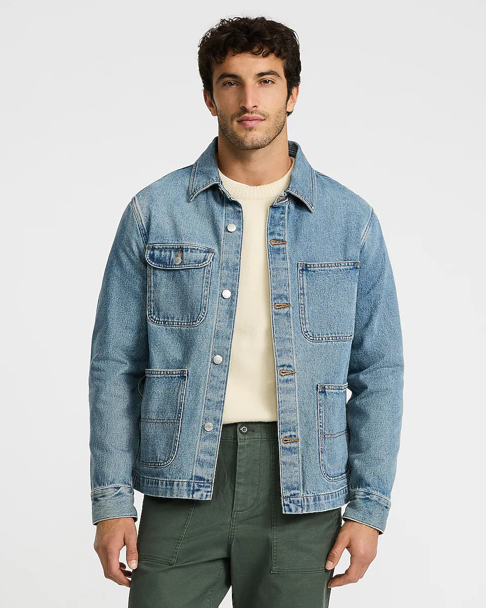 Denim Four Pocket Chore Jacket