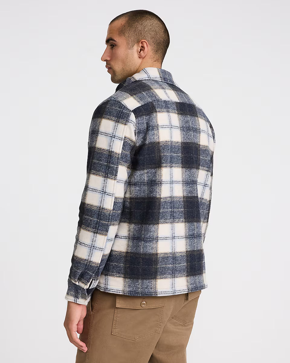 Plaid Double Patch Pocket Shirt Jacket